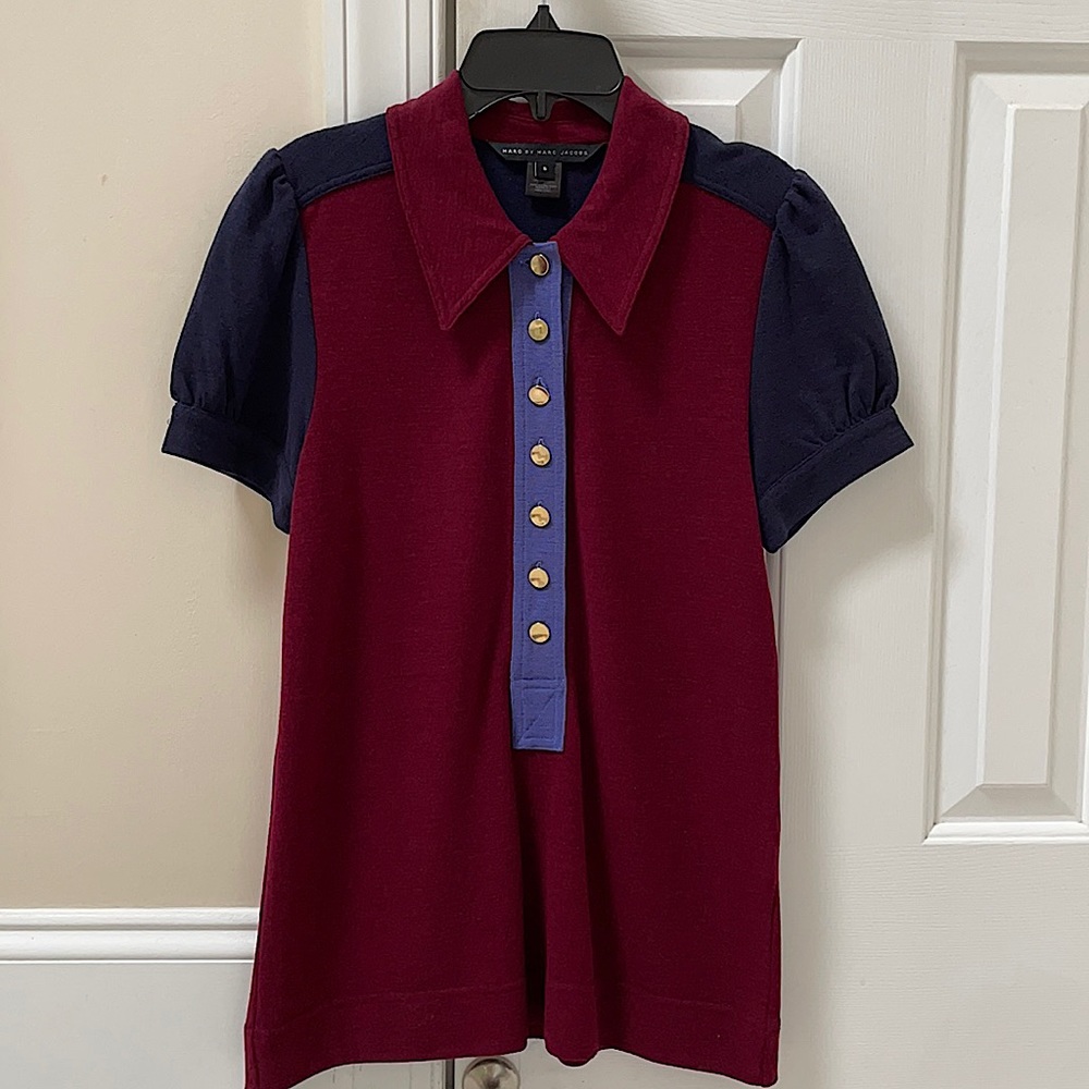 Marc by Marc Jacobs Polo Wool Top Small